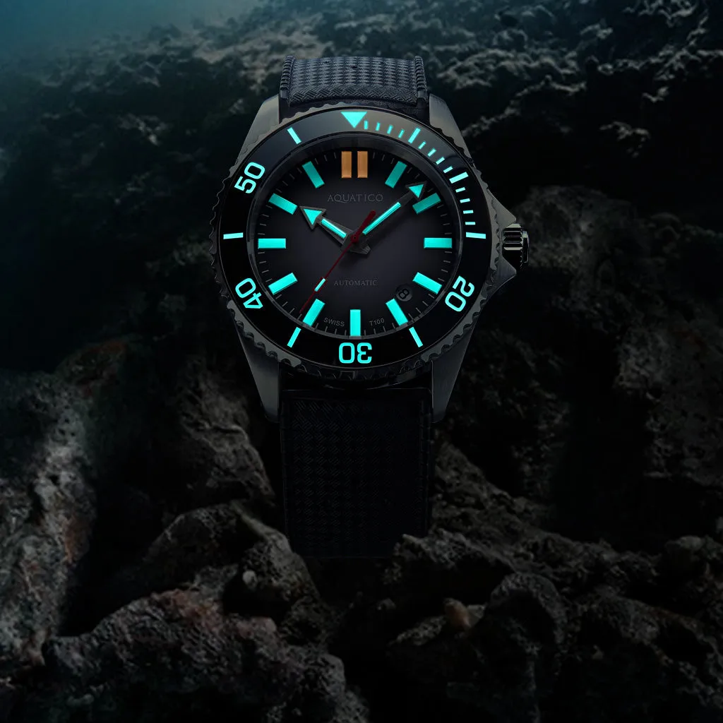 Aquatico Super Ocean PVD Black Black Dial (PT5000)