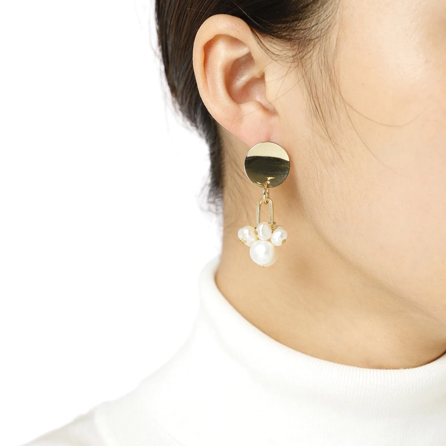 Asymmetrical Cross Earrings