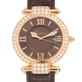Chopard Imperiale Quartz Diamond Brown Dial Unisex Watch 384221-5011