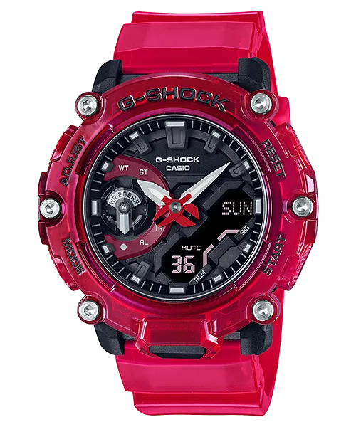 G-Shock DUO Carbon Sound Wave Transparent Mens Watch GA2200SKL-4A