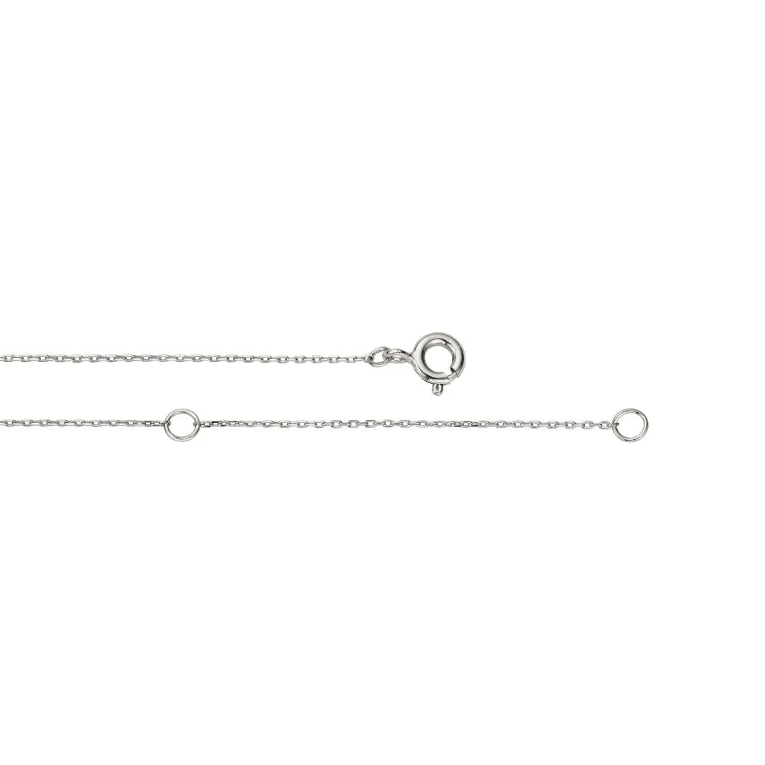Silver Initial Letter Necklace