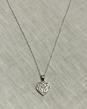 Sterling Silver Celtic Pendant Necklace: Celtic Love Knot