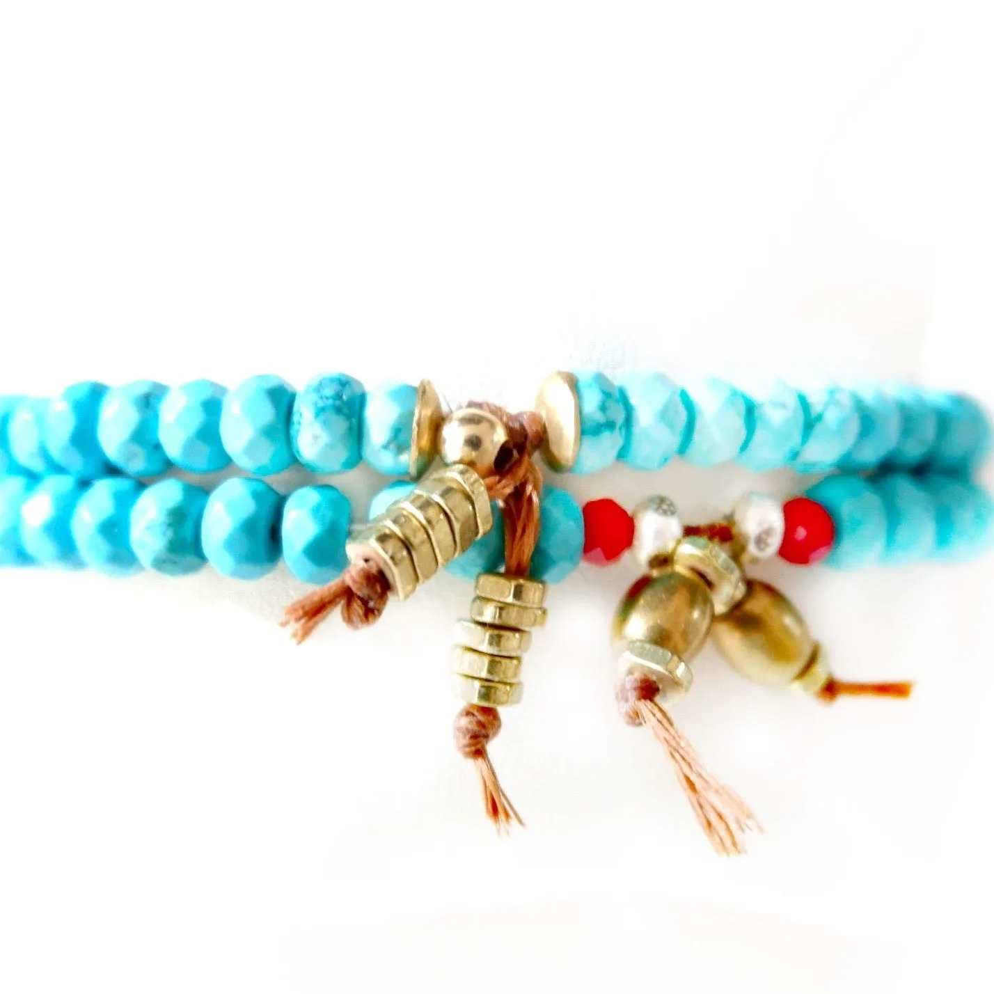 turquoise twin set bracelet
